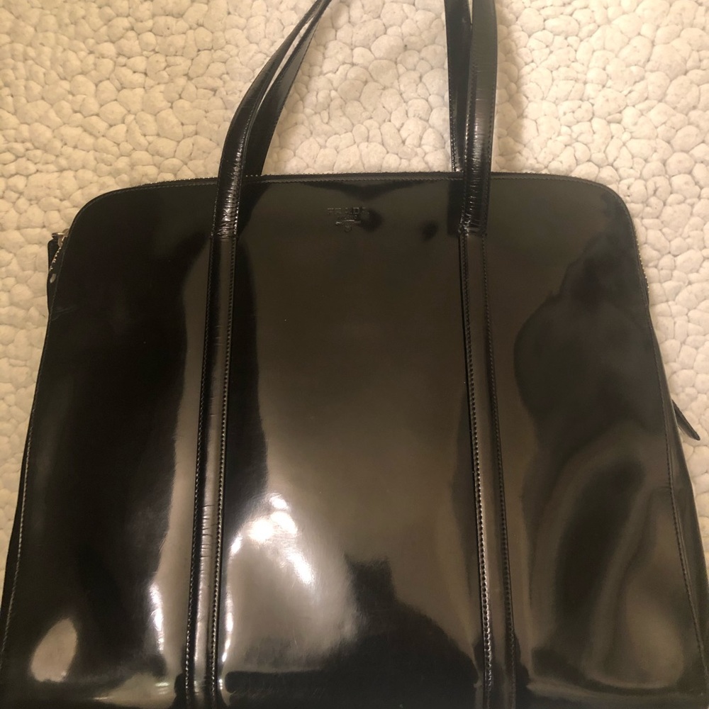 Prada spazzolato handle bag